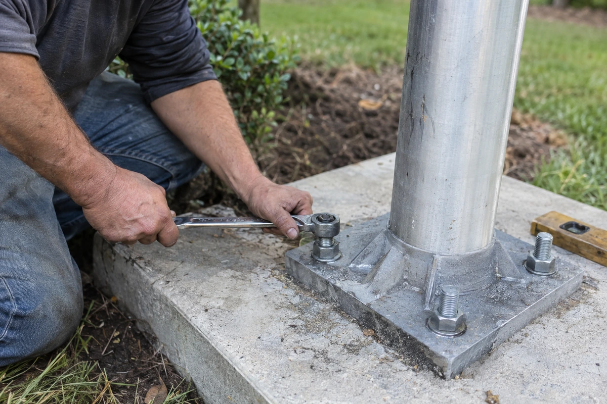 Flagpole installation and repair contractor